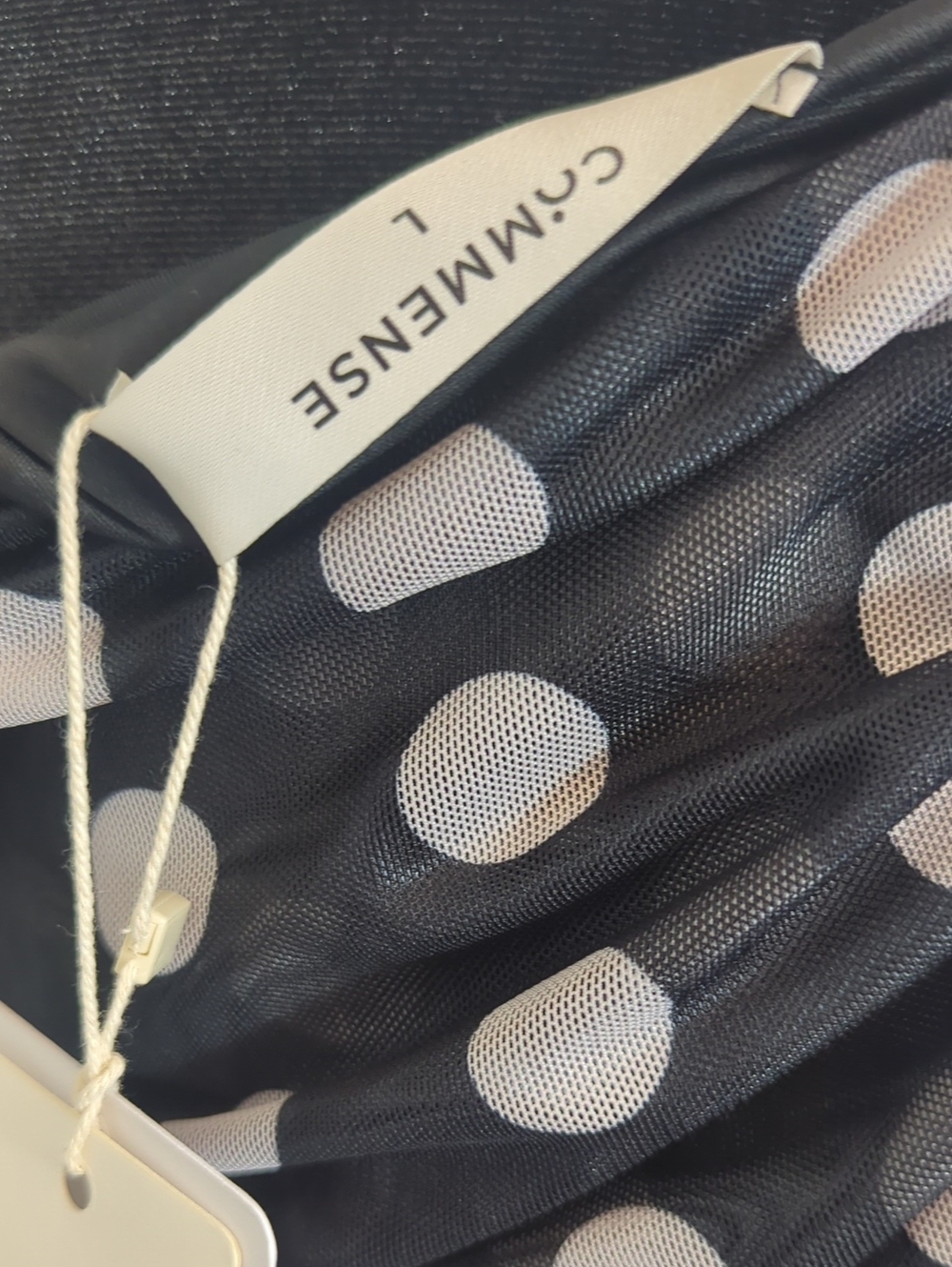 Black and White Polka Dot Maxi Dress - Picture 9 of 11